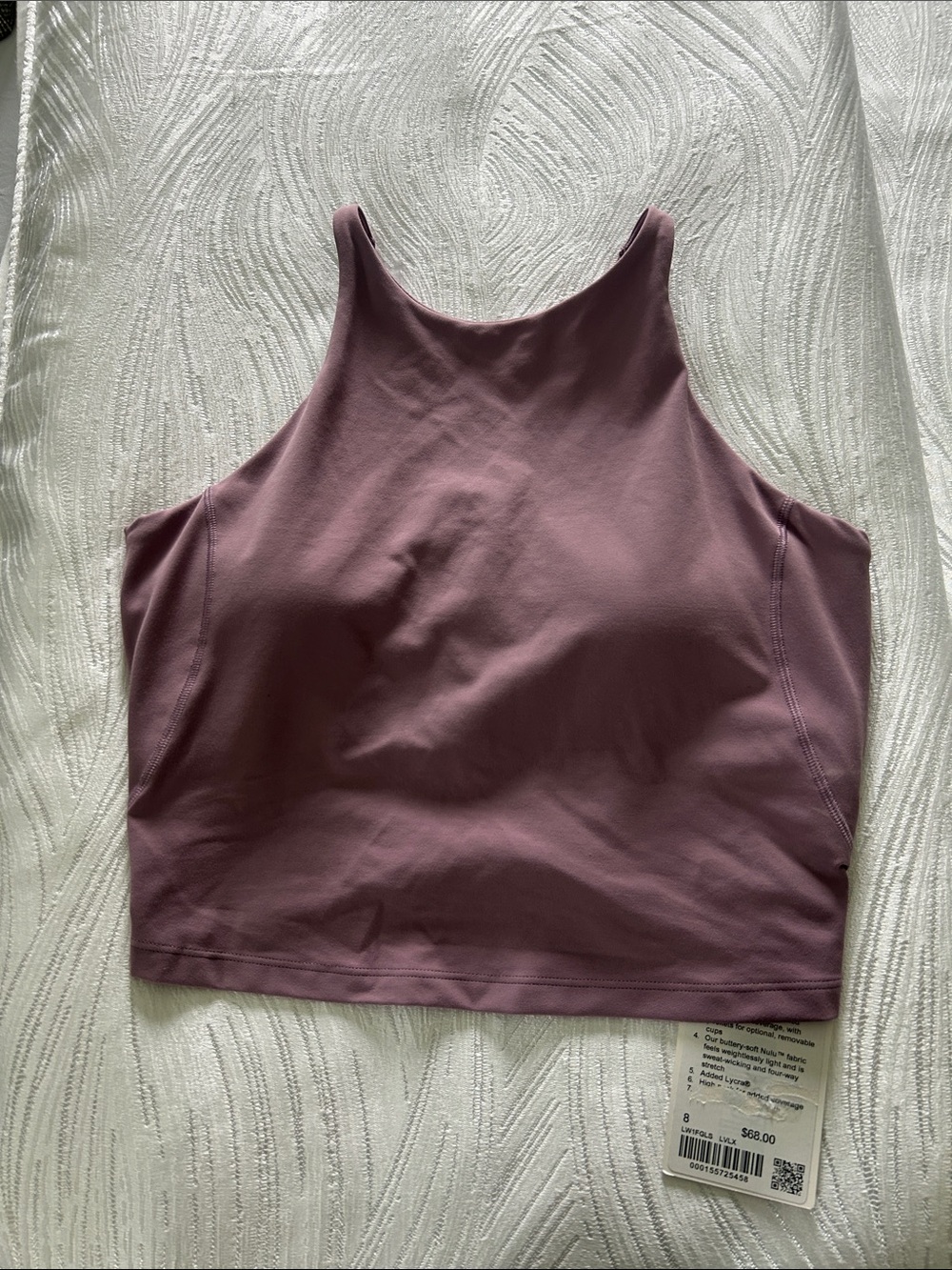 Women's High Neck Cropped Tank Top - Mauve lululemon